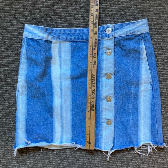 3x1 NYC Asymmetrical Button Front Skirt - Picture 5 of 5